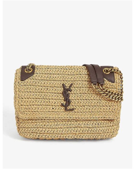 ysl niki raffia|ysl niki bag.